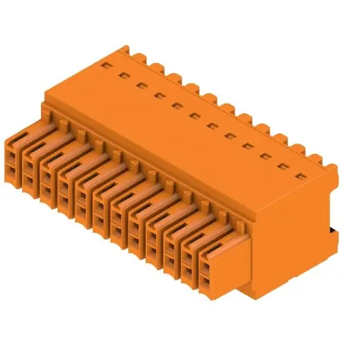 Begrenztes Angebot Buchsenleiste, 24-polig, RM 3.5 mm, gerade, orange, 1277380000