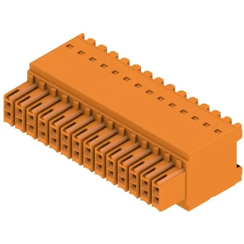 Neuheit Buchsenleiste, 28-polig, RM 3.5 mm, gerade, orange, 1277410000