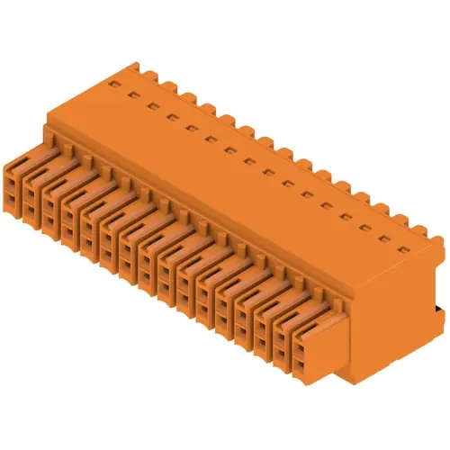 Buchsenleiste, 32-polig, RM 3.5 mm, gerade, orange, 1277430000 Gratis Versand