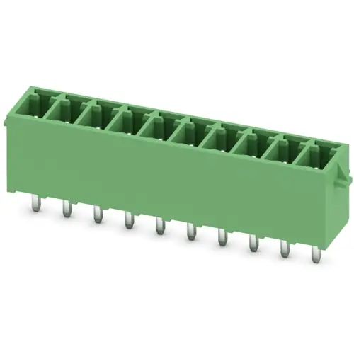 Stiftleiste, 10-polig, RM 3.5 mm, gerade, grün, 1731565 Markenware