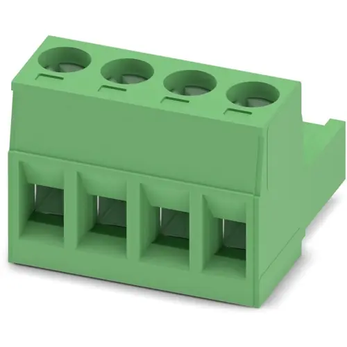 Solange Der Vorrat Reicht Buchsenleiste, 4-polig, RM 5 mm, gerade, grün, 1754481