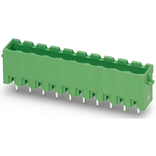 Neu Im Sortiment Stiftleiste, 4-polig, RM 5 mm, gerade, grün, 1944615