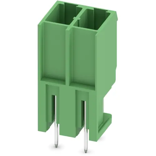Stiftleiste, 2-polig, RM 7.62 mm, gerade, grün, 1804687 Markenprodukt
