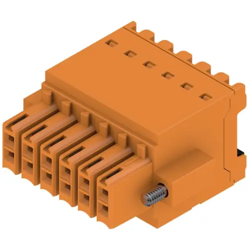 Neue Kollektion Buchsenleiste, 12-polig, RM 3.5 mm, gerade, orange, 1277720000