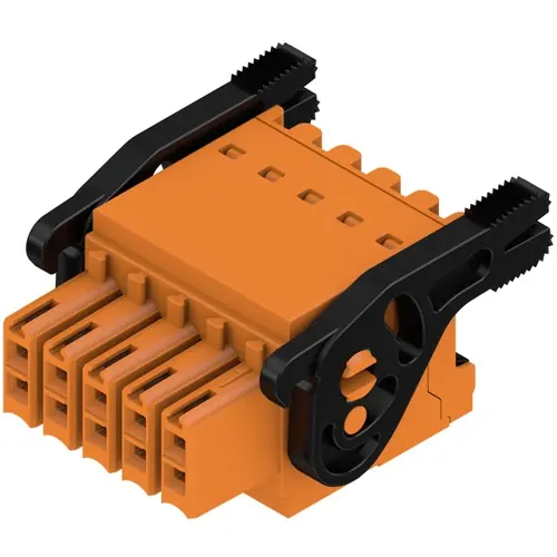 Buchsenleiste, 10-polig, RM 3.5 mm, gerade, orange, 1278070000 Gratis Versand