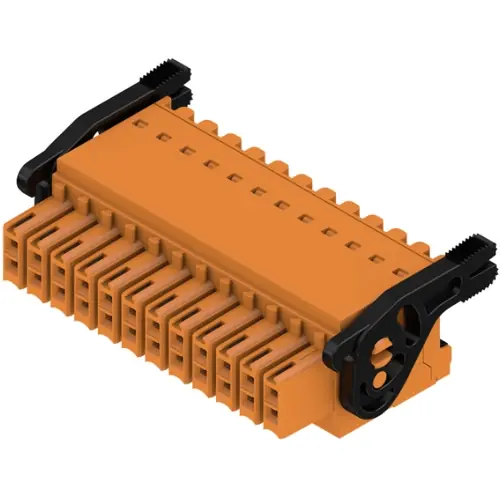 Buchsenleiste, 24-polig, RM 3.5 mm, gerade, orange, 1278140000 Preiswert