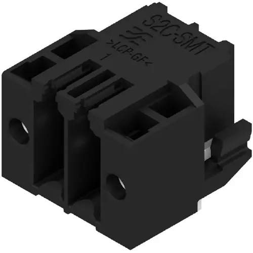 Sale Stiftleiste, 4-polig, RM 3.5 mm, abgewinkelt, schwarz, 1289830000