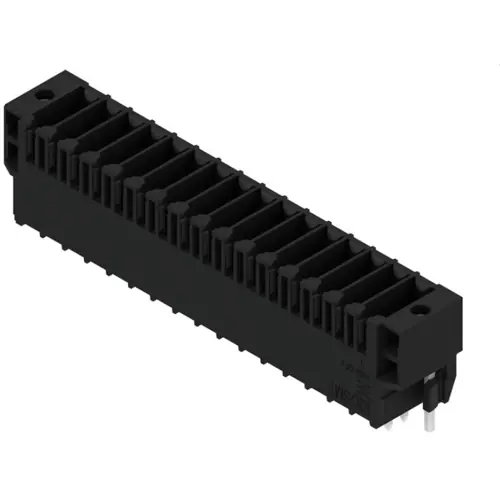 Neuheit Stiftleiste, 16-polig, RM 3.5 mm, gerade, schwarz, 1290280000