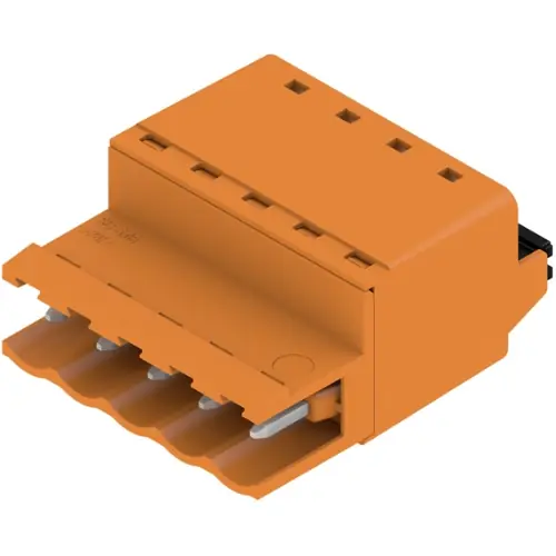 Super-Preis Stiftleiste, 5-polig, RM 5.08 mm, gerade, orange, 1335360000