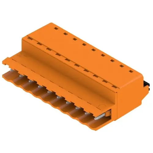 Rabatt Stiftleiste, 10-polig, RM 5.08 mm, gerade, orange, 1335410000