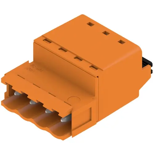 Versand Am Gleichen Tag Stiftleiste, 4-polig, RM 5.08 mm, gerade, orange, 1335460000