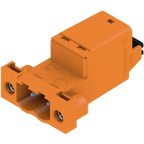 Stiftleiste, 2-polig, RM 5.08 mm, gerade, orange, 1335590000 Geprüft
