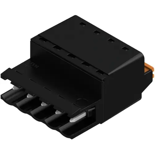 Bestpreis Stiftleiste, 5-polig, RM 5.08 mm, gerade, schwarz, 1335610000