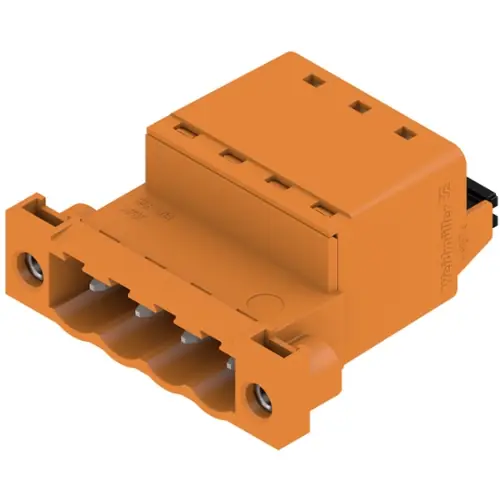 Stiftleiste, 4-polig, RM 5.08 mm, gerade, orange, 1335640000 Finale Aktion