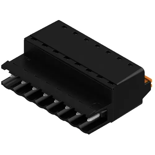 Bestpreis Stiftleiste, 8-polig, RM 5.08 mm, gerade, schwarz, 1335670000