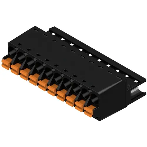 Stiftleiste, 10-polig, RM 5.08 mm, gerade, schwarz, 1335710000 Kostenloser Versand