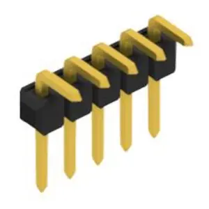 Kracherpreis Stiftleiste, 5-polig, RM 2.54 mm, abgewinkelt, schwarz, 10055978