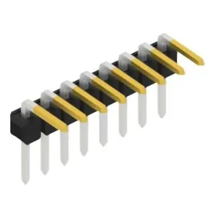 Kracherpreis Stiftleiste, 8-polig, RM 2.54 mm, abgewinkelt, schwarz, SL30538S