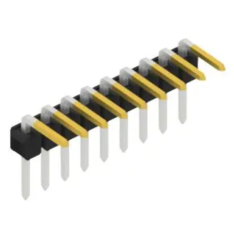 Saisonangebot Stiftleiste, 9-polig, RM 2.54 mm, abgewinkelt, schwarz, SL30539S