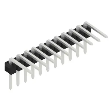 Top-Seller Stiftleiste, 11-polig, RM 2.54 mm, abgewinkelt, schwarz, 10056140