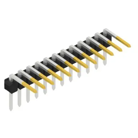 Sichere Zahlung Stiftleiste, 12-polig, RM 2.54 mm, abgewinkelt, schwarz, SL308012S