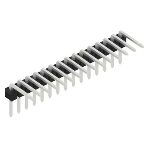 Direktkauf Stiftleiste, 15-polig, RM 2.54 mm, abgewinkelt, schwarz, SL308015Z