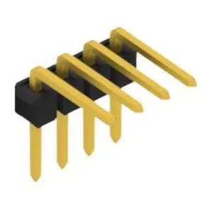 Heißes Angebot Stiftleiste, 4-polig, RM 2.54 mm, abgewinkelt, schwarz, 10056120