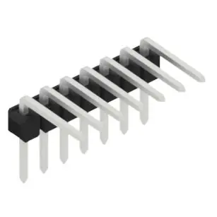 Stiftleiste, 7-polig, RM 2.54 mm, abgewinkelt, schwarz, 10056131 Begrenztes Angebot
