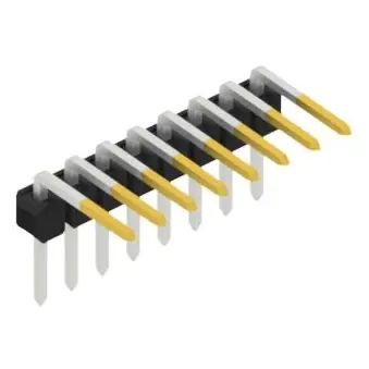 Stiftleiste, 8-polig, RM 2.54 mm, abgewinkelt, schwarz, 10056133 Top-Preis