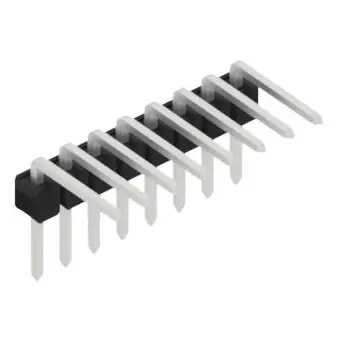 Stiftleiste, 8-polig, RM 2.54 mm, abgewinkelt, schwarz, 10056134 Top-Seller
