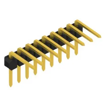 Stiftleiste, 9-polig, RM 2.54 mm, abgewinkelt, schwarz, 10056136 Neu Im Sortiment