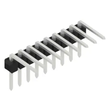 Markenware Stiftleiste, 9-polig, RM 2.54 mm, abgewinkelt, schwarz, 10056137