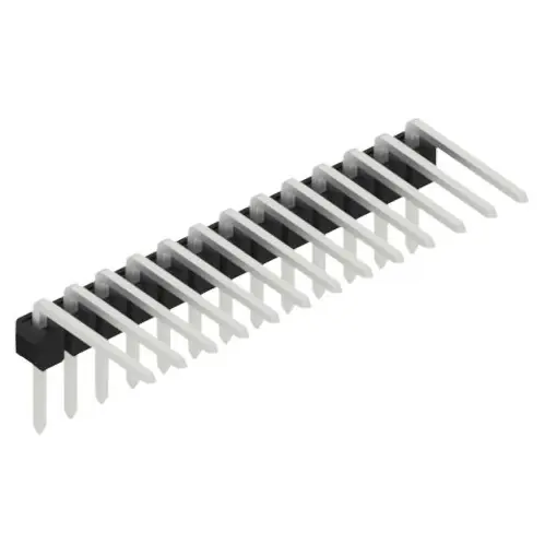 Stiftleiste, 13-polig, RM 2.54 mm, abgewinkelt, schwarz, 10133458 Schneller Versand