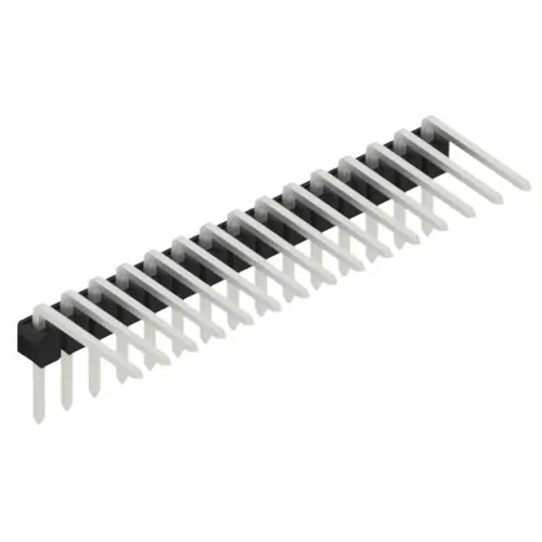 Stiftleiste, 15-polig, RM 2.54 mm, abgewinkelt, schwarz, SL310115Z Kostenloser Rückversand