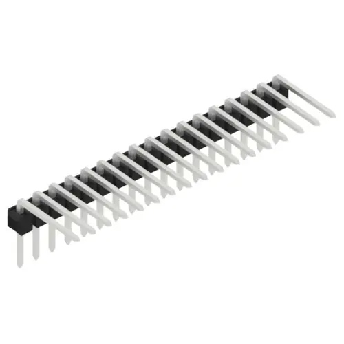 Stiftleiste, 17-polig, RM 2.54 mm, abgewinkelt, schwarz, SL310117Z Begrenztes Angebot