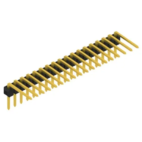 Stiftleiste, 18-polig, RM 2.54 mm, abgewinkelt, schwarz, SL310118G Ausverkauf