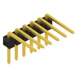 Stiftleiste, 6-polig, RM 2.54 mm, abgewinkelt, schwarz, 10056171 Sichere Zahlung