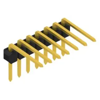 Angebot Stiftleiste, 7-polig, RM 2.54 mm, abgewinkelt, schwarz, 10056173