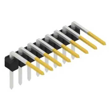 Beliebt Stiftleiste, 8-polig, RM 2.54 mm, abgewinkelt, schwarz, SL31018S