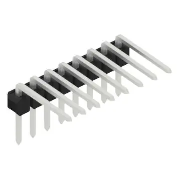 Letzte Chance Stiftleiste, 8-polig, RM 2.54 mm, abgewinkelt, schwarz, 10056175