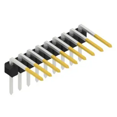Stiftleiste, 9-polig, RM 2.54 mm, abgewinkelt, schwarz, SL31019S Knallerangebot