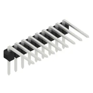 Stiftleiste, 9-polig, RM 2.54 mm, abgewinkelt, schwarz, 10056177 Billig