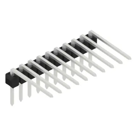 Stiftleiste, 10-polig, RM 2.54 mm, abgewinkelt, schwarz, 10056209 Beliebt