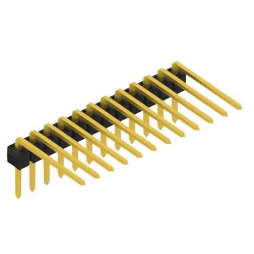 Stiftleiste, 12-polig, RM 2.54 mm, abgewinkelt, schwarz, SL313112G Nur Heute