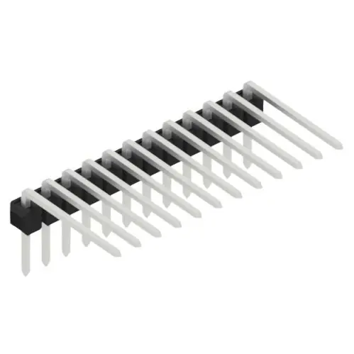 Stiftleiste, 12-polig, RM 2.54 mm, abgewinkelt, schwarz, SL313112Z Preiswert