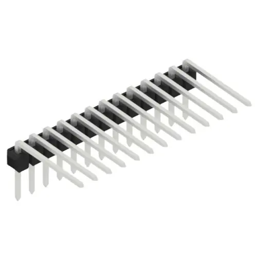 Sonderaktion Stiftleiste, 13-polig, RM 2.54 mm, abgewinkelt, schwarz, SL313113Z