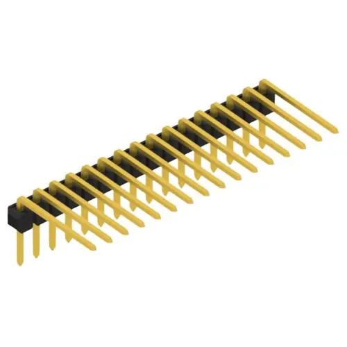 Stiftleiste, 16-polig, RM 2.54 mm, abgewinkelt, schwarz, SL313116G Sofort Bestellen