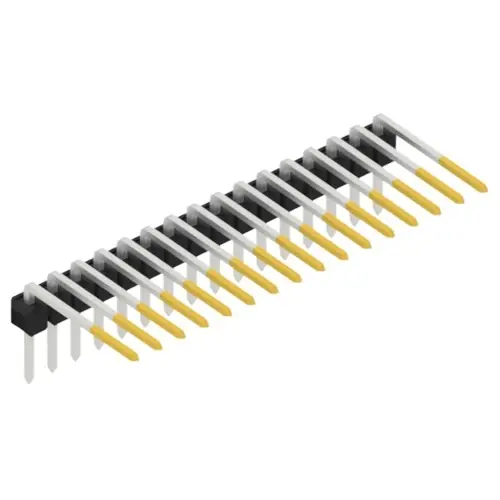 Stiftleiste, 16-polig, RM 2.54 mm, abgewinkelt, schwarz, SL313116S Saisonangebot