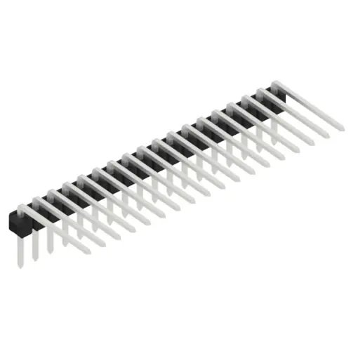 Meistverkauft Stiftleiste, 18-polig, RM 2.54 mm, abgewinkelt, schwarz, SL313118Z