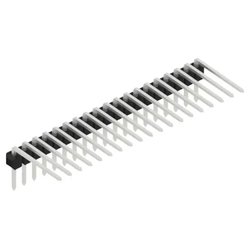 Stiftleiste, 19-polig, RM 2.54 mm, abgewinkelt, schwarz, SL313119Z Aktuell